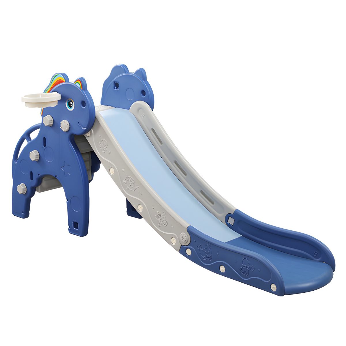 Unicorn Plastic Slide Blue