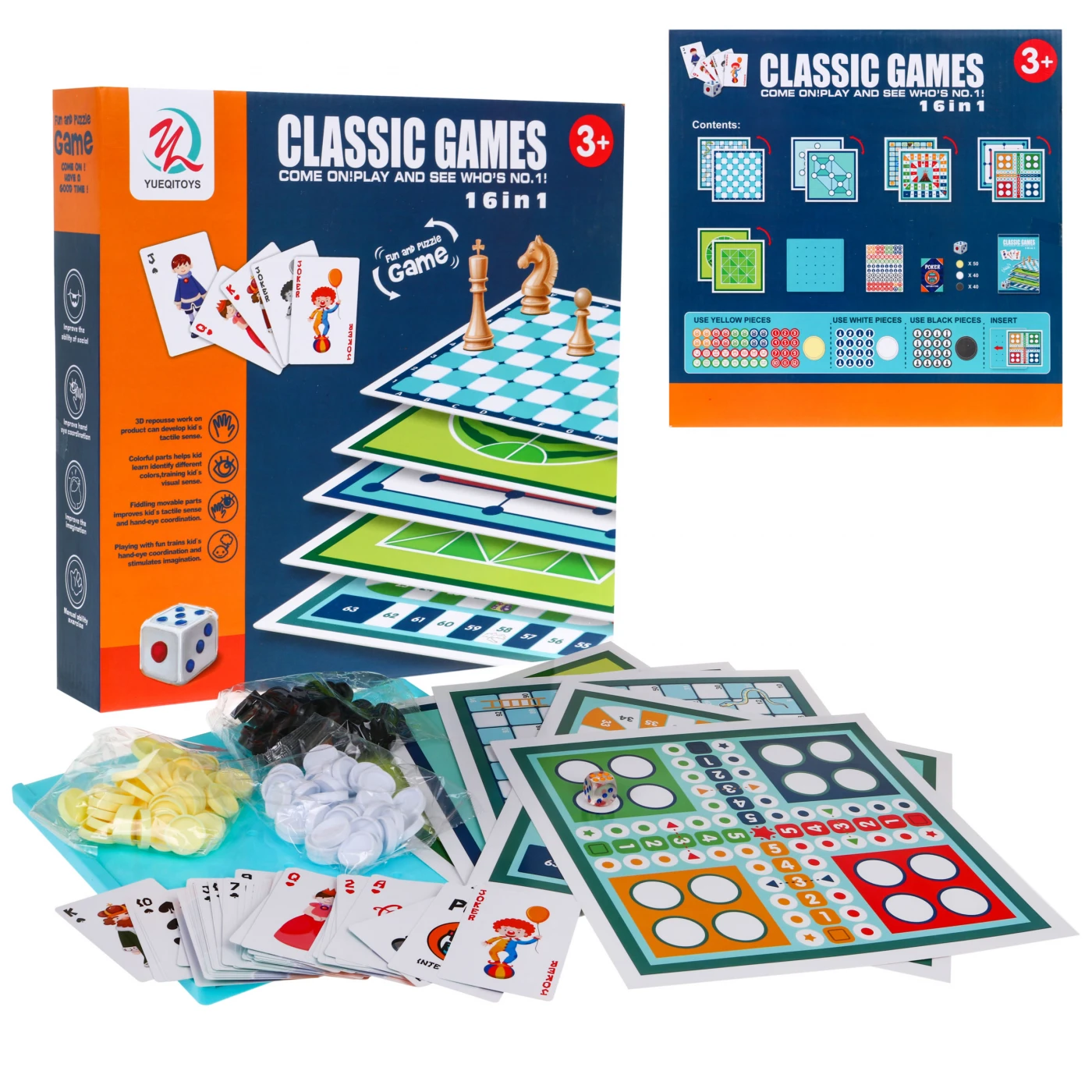 16in1 Board Games Set