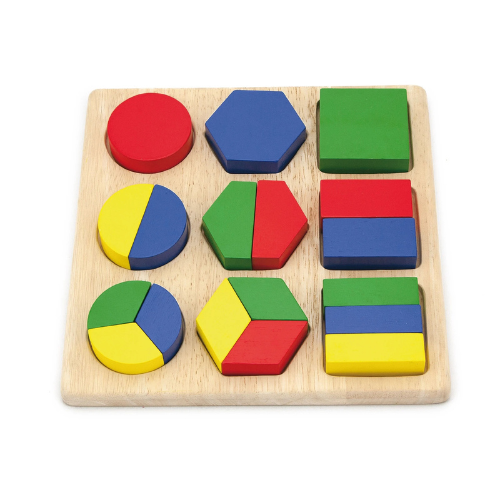 Wooden Viga puzzle. Patterns, Geometric Figures