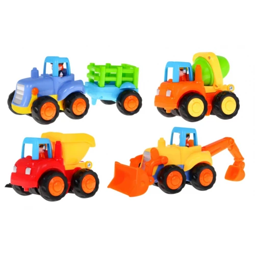 Colourful Cars - Safe - Set of 4