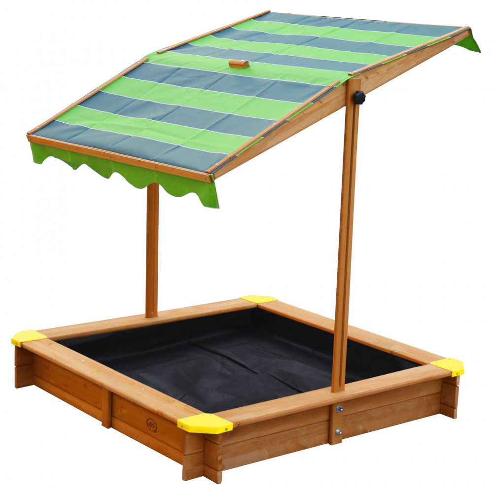 Lily Wooden Sandpit with Adjustable Roof AXI