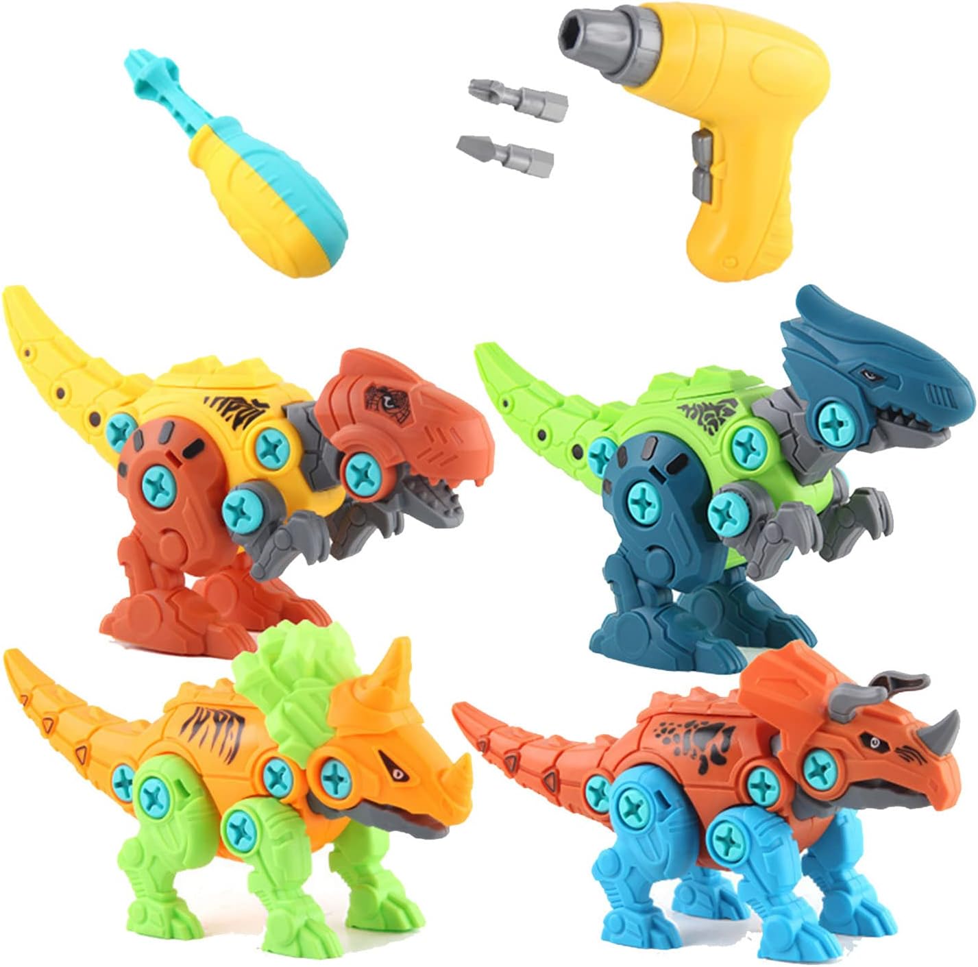 4 Dinosaur Screwing Construction Kit WOOPIE