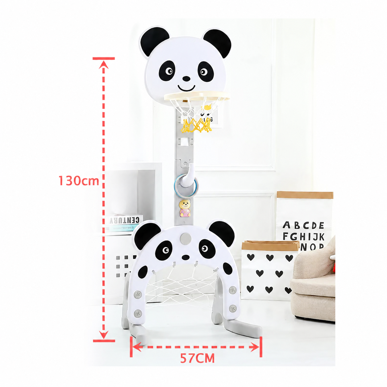 Panda Basketball Stand 3 in 1 Small