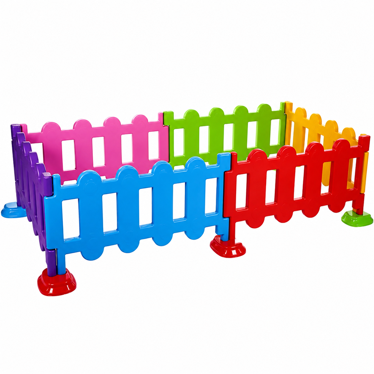 Colorful Kids Fences (6 panels)