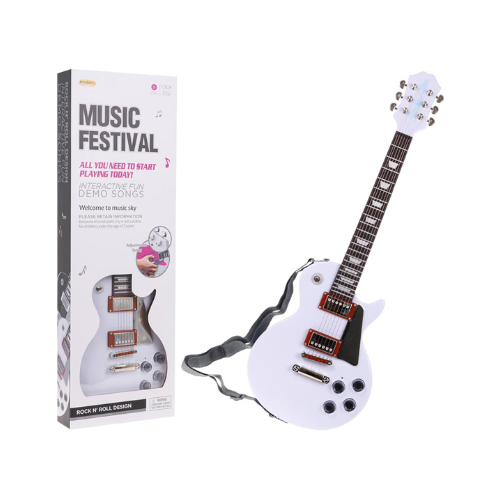 Guitar + Microphone Set White