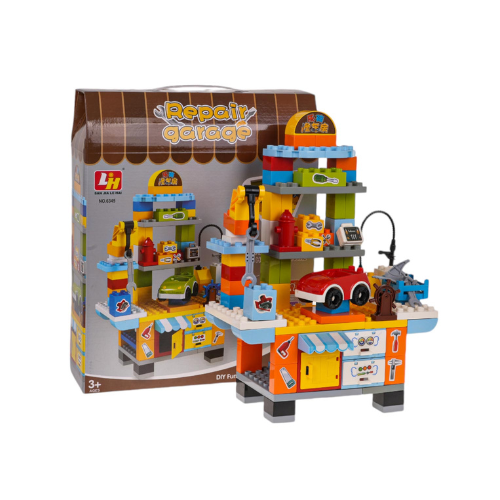 Repair Garage Set of blocks 110 pcs. Workshop