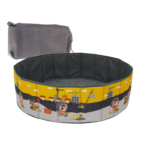 Soft Playpen For Children Construction Site
