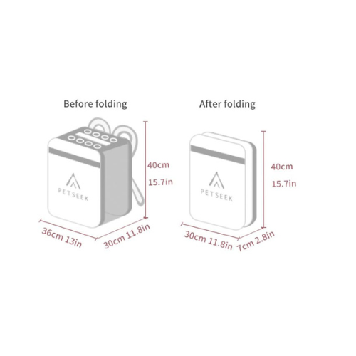 Pet Carrier Bag Grey