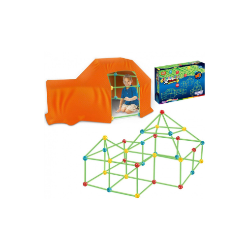 WOOPIE Big Blocks Construction Tent Set Straws Tubes Glowing in the Dark