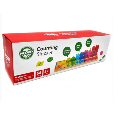 WOOPIE GREEN Montessori Counting and Colors Puzzle