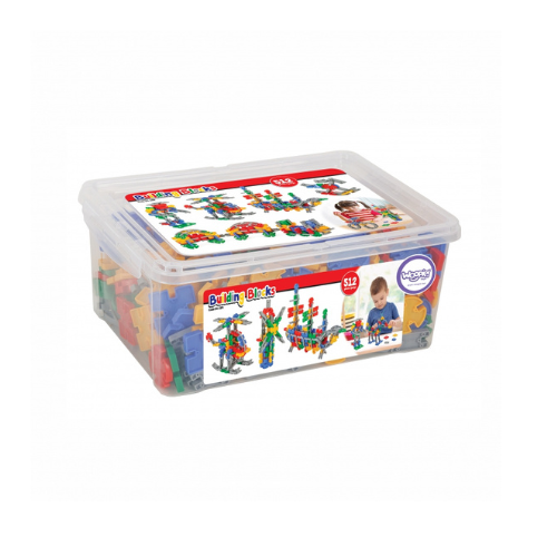 WOOPIE Construction Bricks Set in a Box 512 pcs.