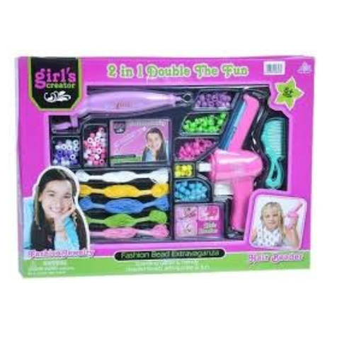 Girls Creator Fashion 2 in 1 Beads Bracelet Maker