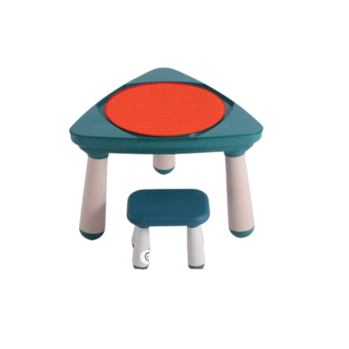Plastic Building Triangle Blocks Table