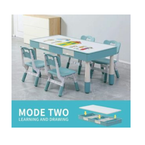 Multi Activity Table Play Building Blocks & Toys, Study & Paint Desk