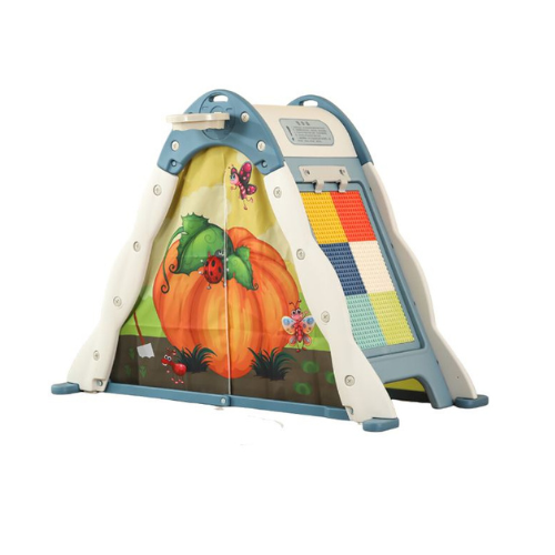 Play House Set Indoor Folding Play Tent Drawing Board with Climbing Wall