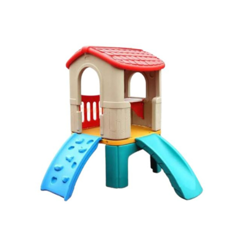 Colored Kindergarten Playground Toys Kids Plastic Play House Slides