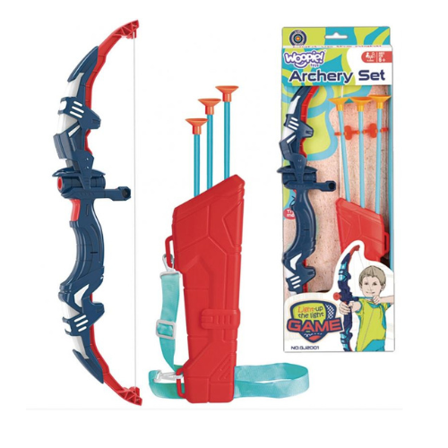 WOOPIE Small Archer's Set Bow Arrows 5pcs.