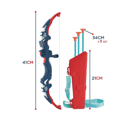 WOOPIE Small Archer's Set Bow Arrows 5pcs.