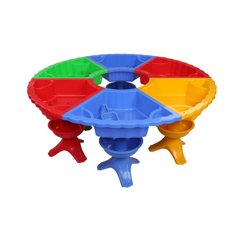 Multi Purpose And Colorful Plastic Table Set For Kids, Sand play, Water play