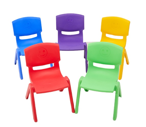 Strong School Plastic Chairs Mixed Colours