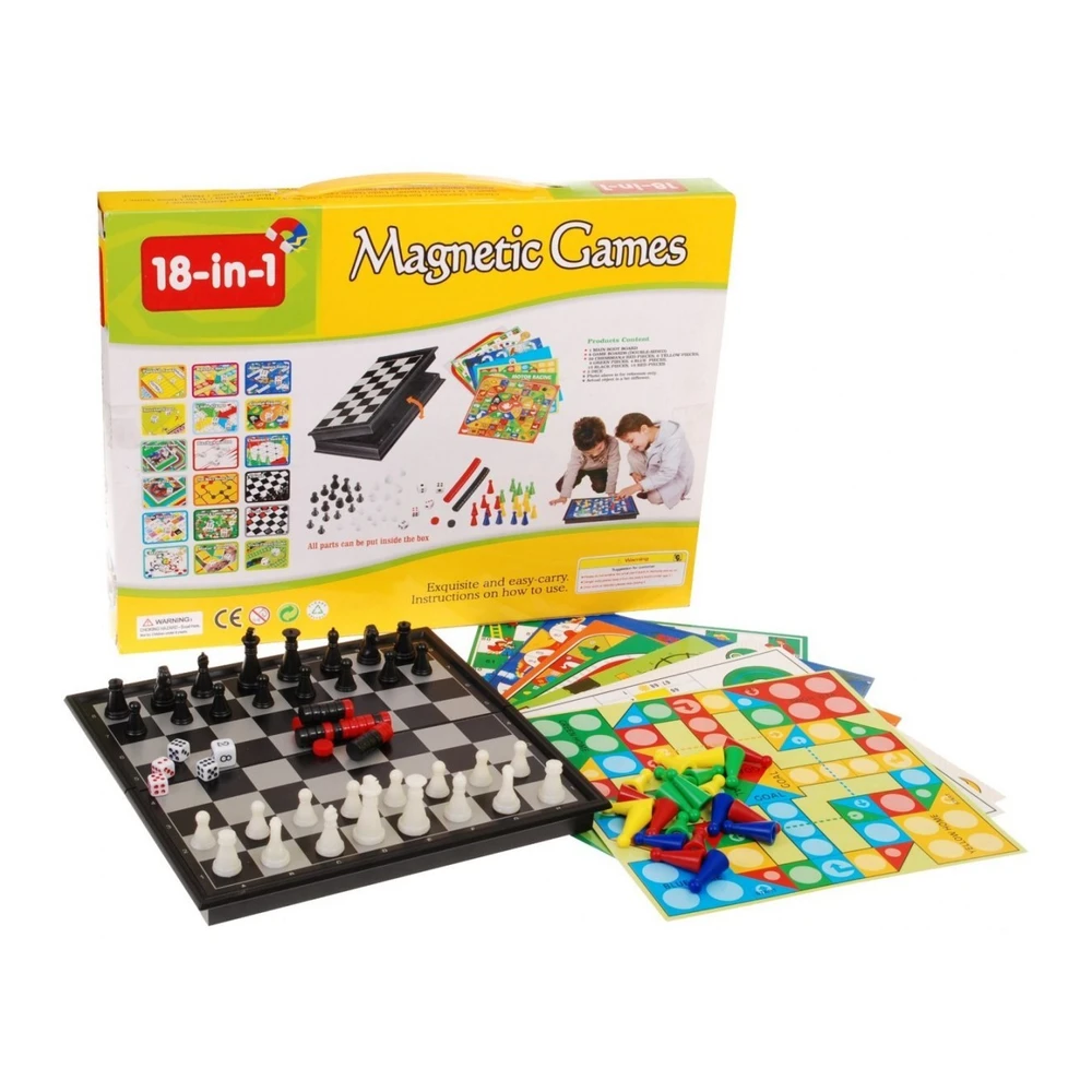 18 in 1 Magnetic Board Games