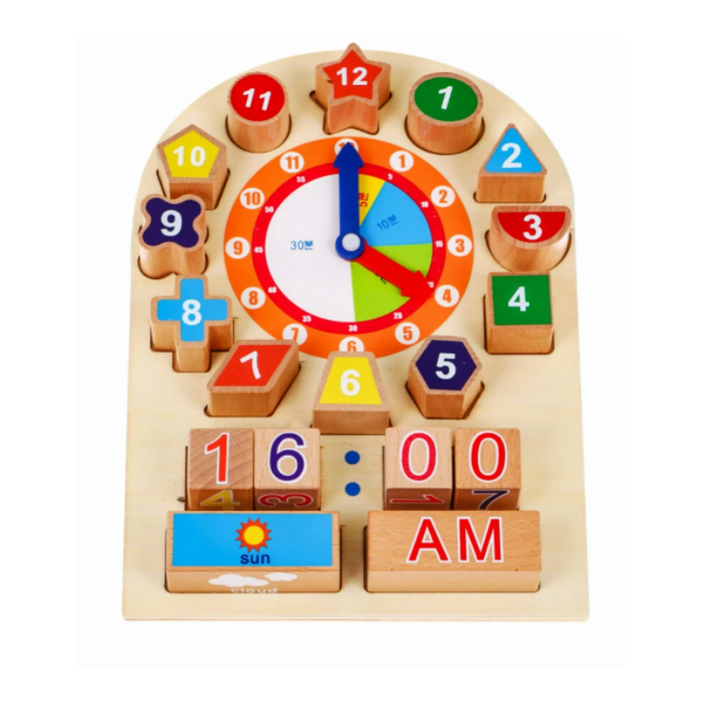 Wooden Clock For Learning