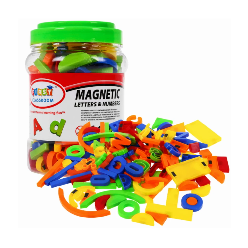 Magnetic Letters and Numbers (128 pieces)