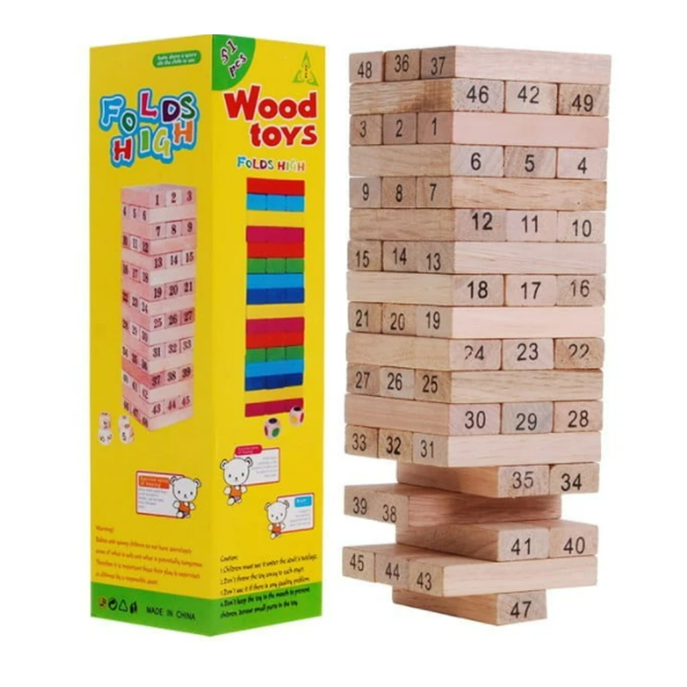 Large Wooden Jenga Blocks