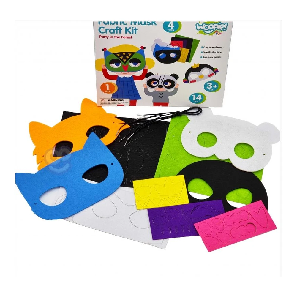 ART&FUN Creative Set Felt Masks DIY 4 pcs. WOOPIE