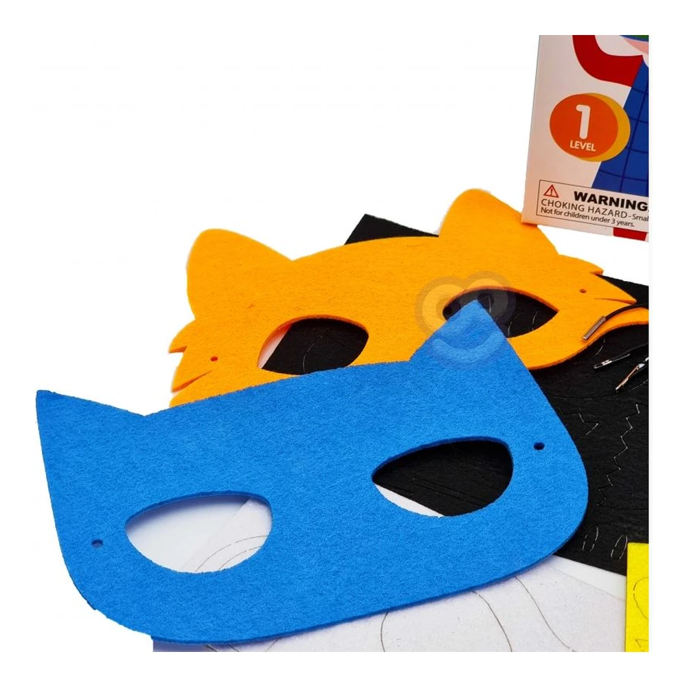 ART&FUN Creative Set Felt Masks DIY 4 pcs. WOOPIE