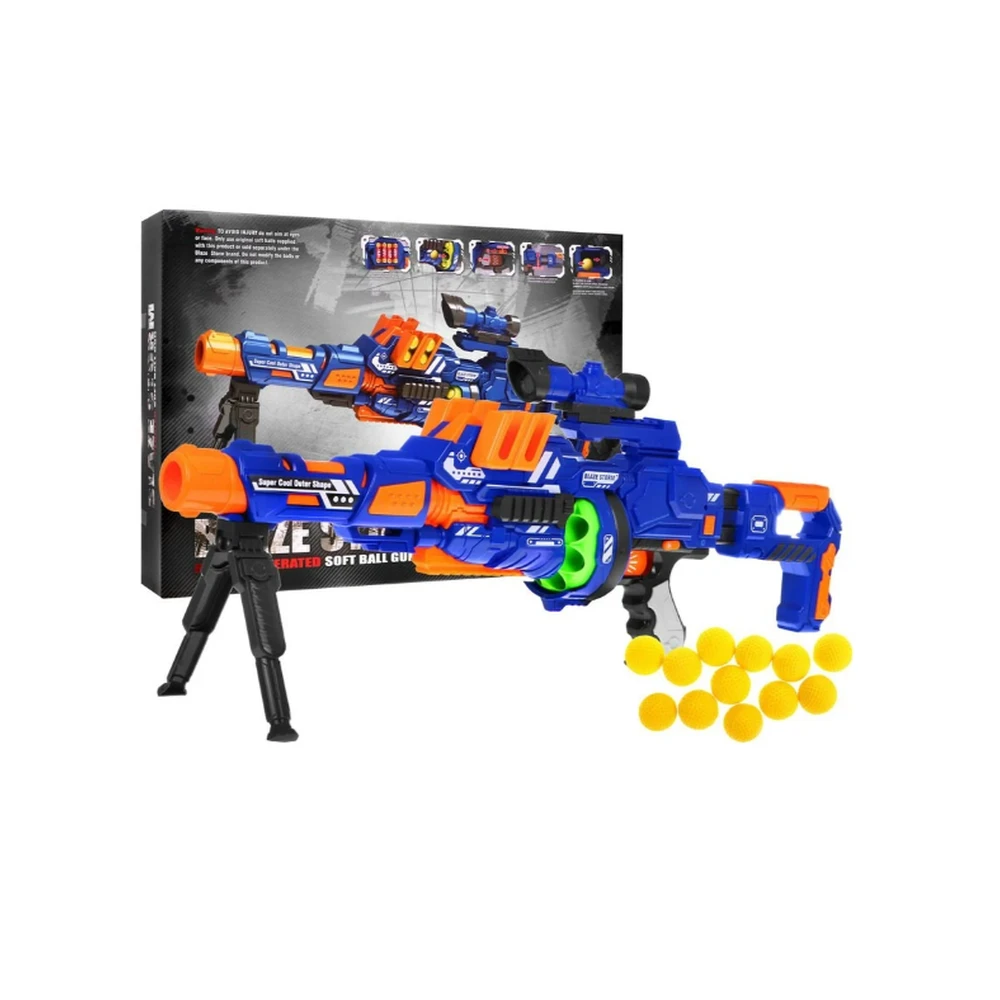 Blaze Storm Modular Pistol Blue 12 Balls Kids Gun