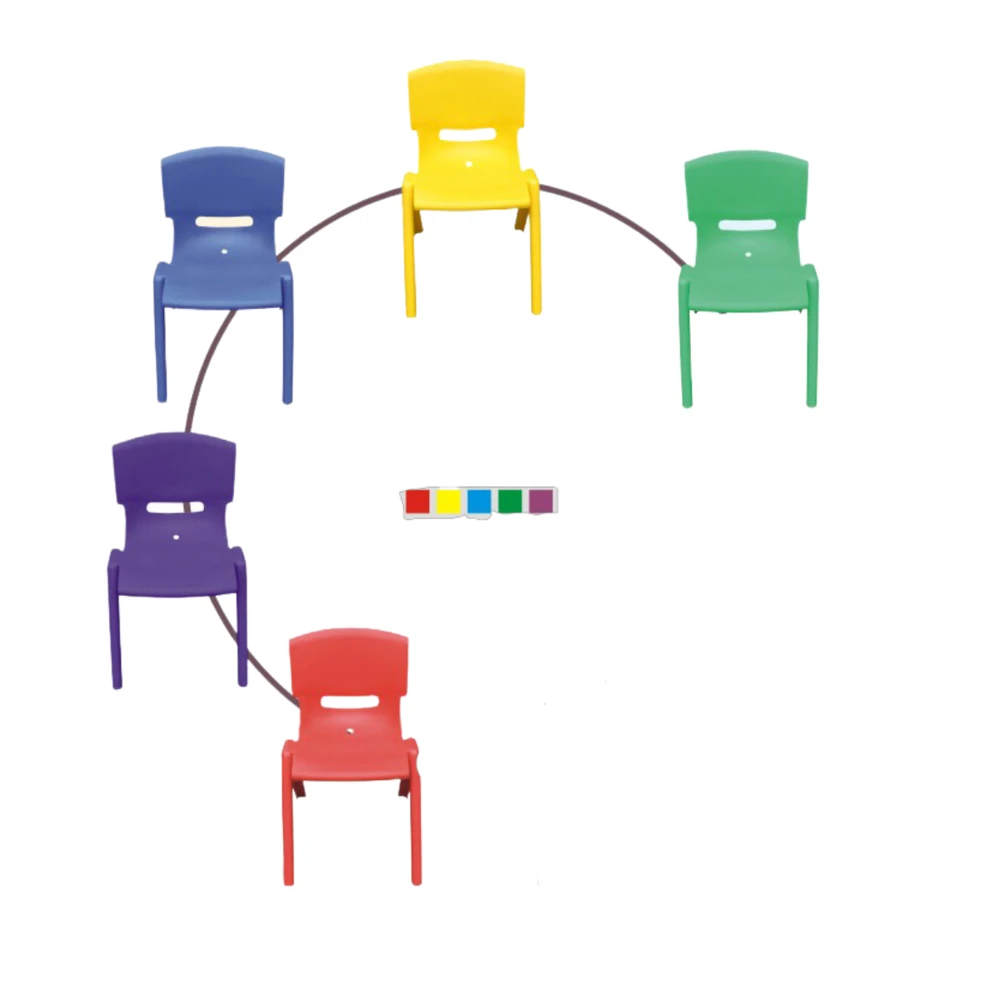 Strong School Plastic Chairs Mixed Colours