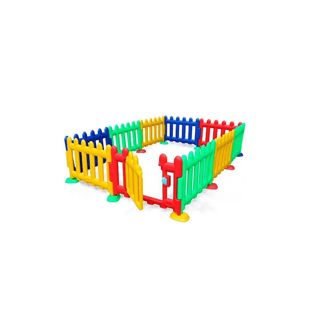 Colorful Kids Fences (4 panels)