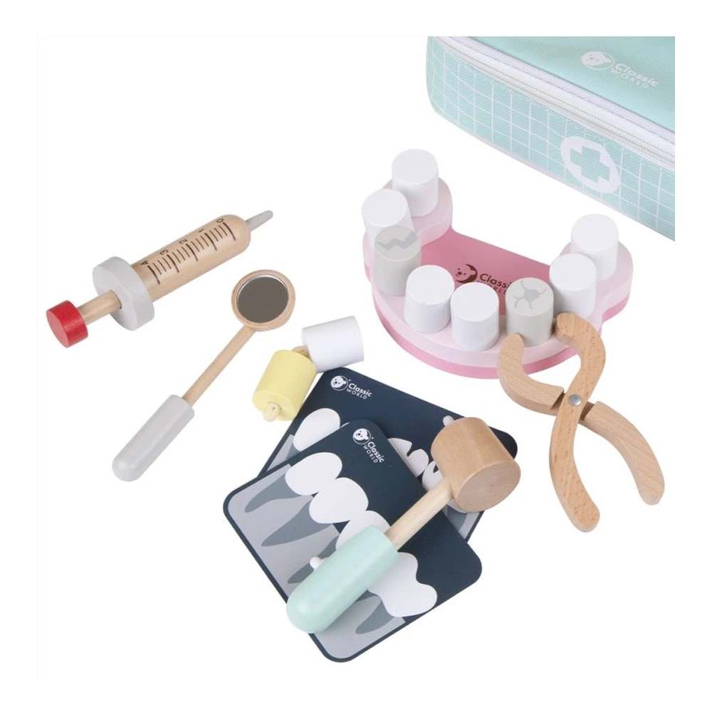 CLASSIC WORLD Little Dentist Set Doctor's Suitcase 18 el.