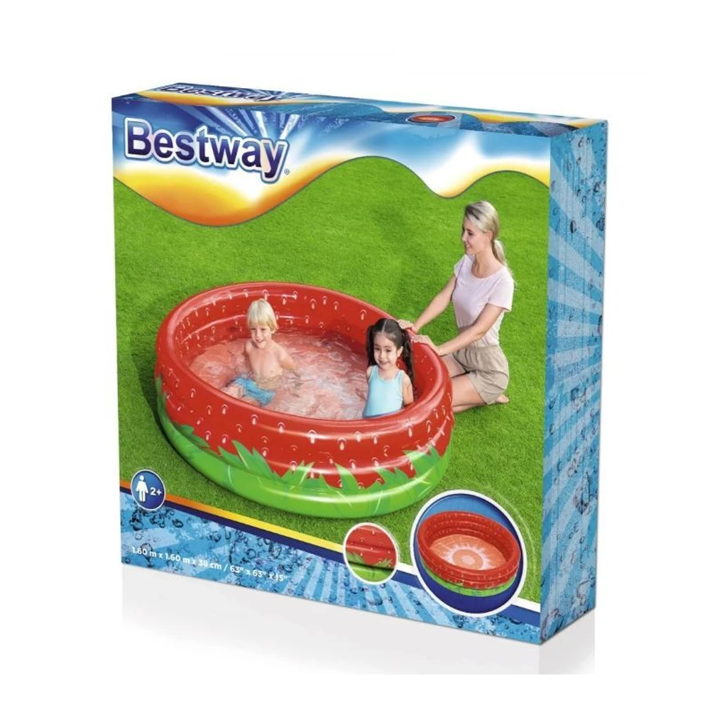 Pool Strawberry Paddling Pool 1 60 38cm BESTWAY
