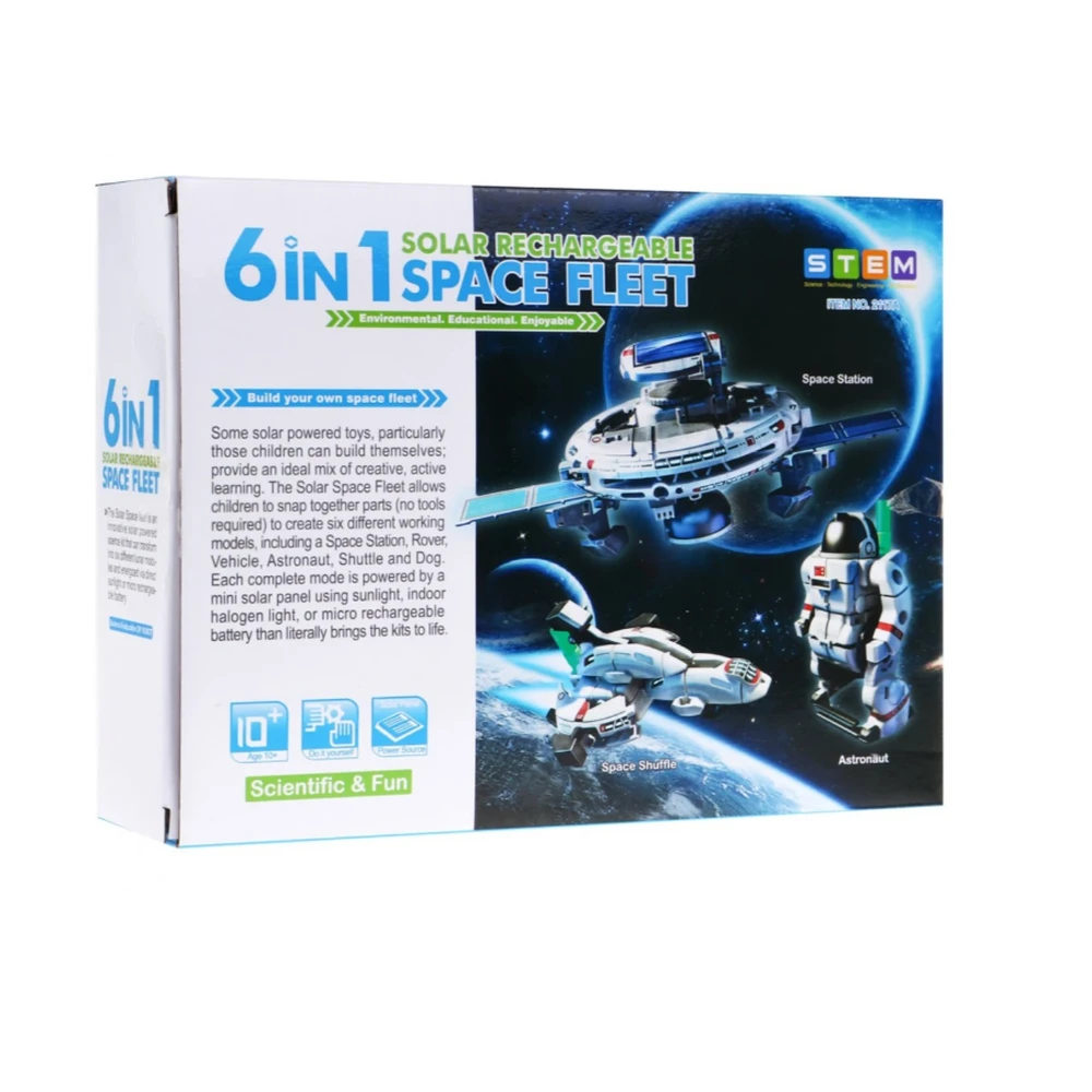 Constructor for Children with a Solar Battery Space Fleet 6 in 1