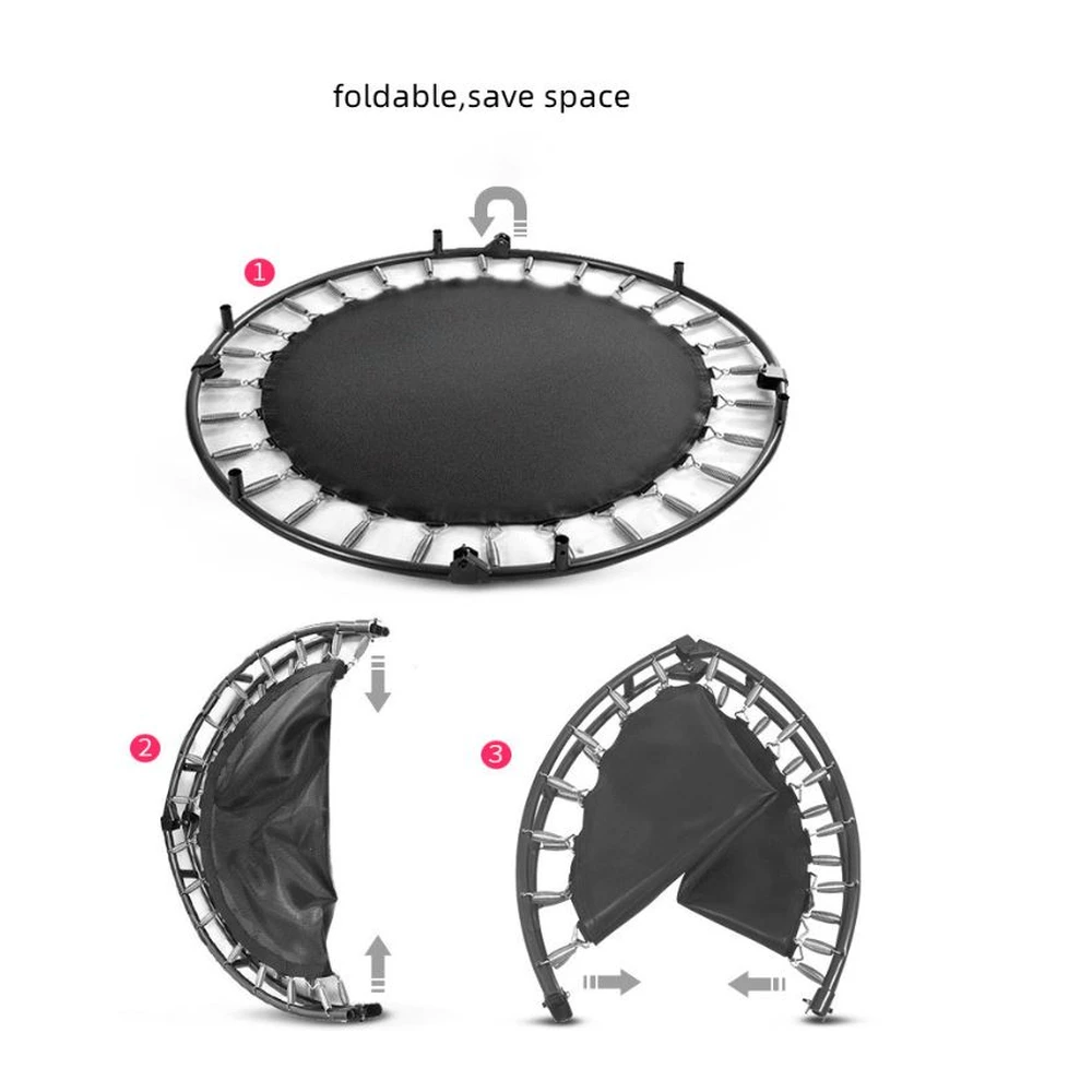 Foldable Kids Trampoline 48inch (1.2 M) Basketball Hoop Attachment