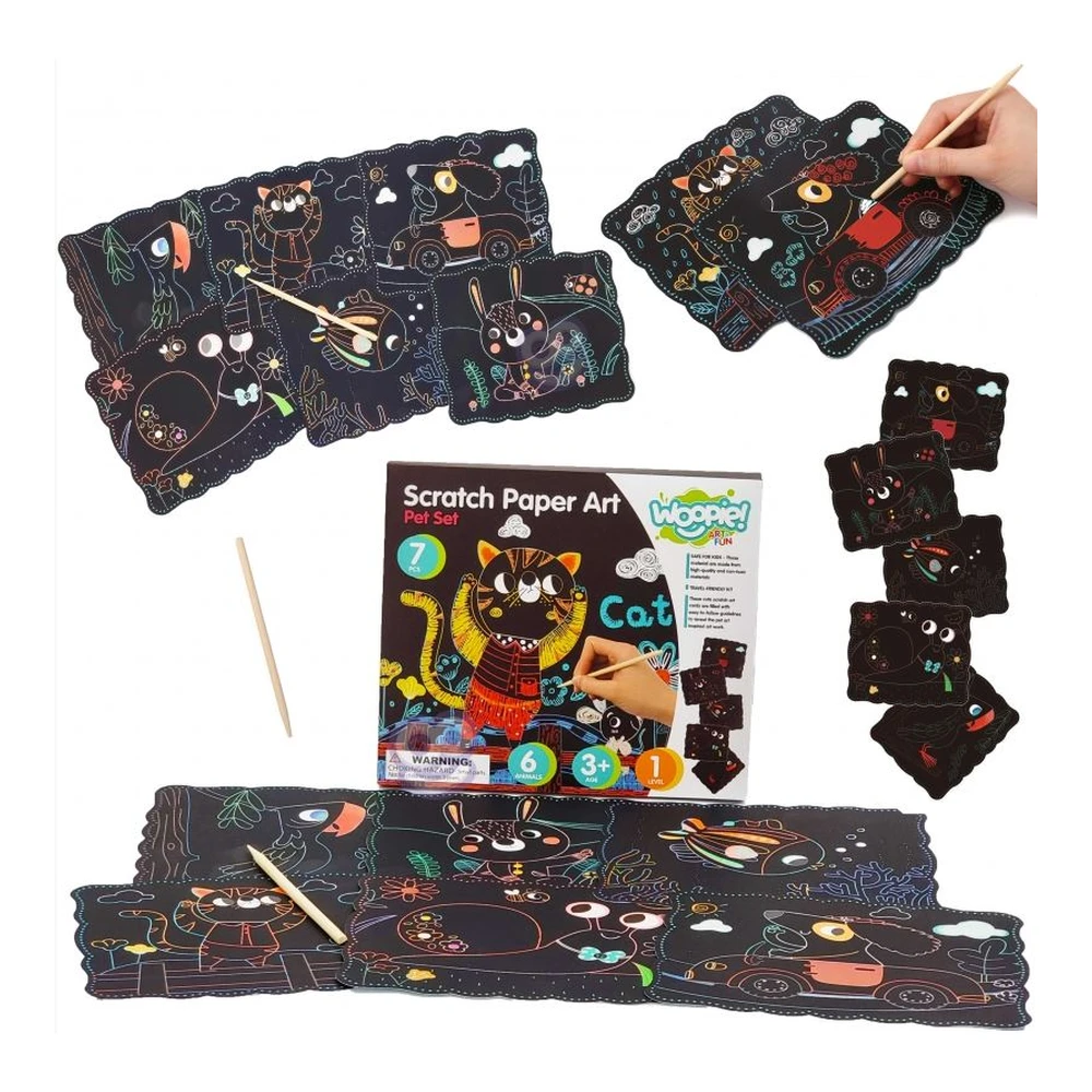 ART&FUN Creative Set Scratch-offs WOOPIE