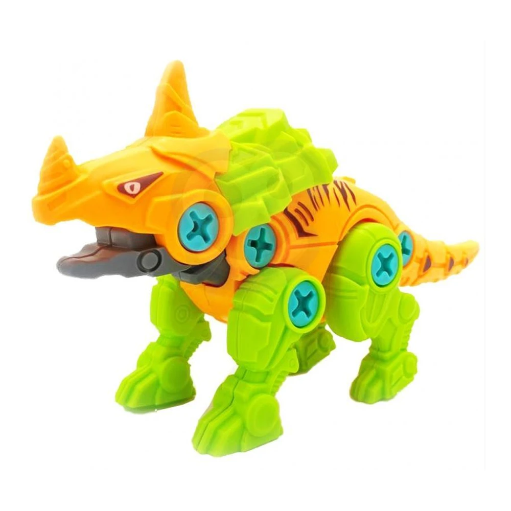 Yellow Egg Twist Dinosaur Ceratops Construction Set