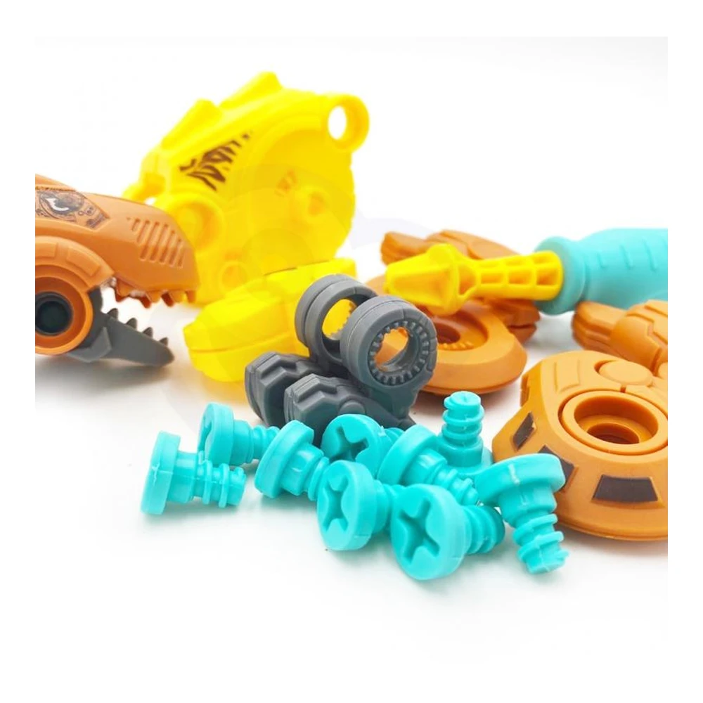 WOOPIE Green Egg Twist Dinosaur Tyrannosaurus Construction Set