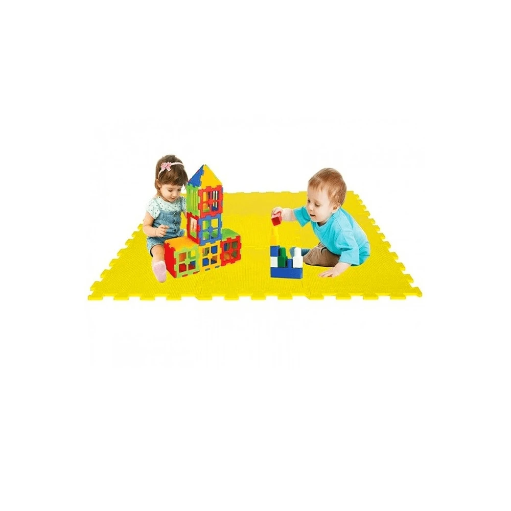 WOOPIE Foam Educational Mat Eva Yellow 50cm x 50cm (4PCS)
