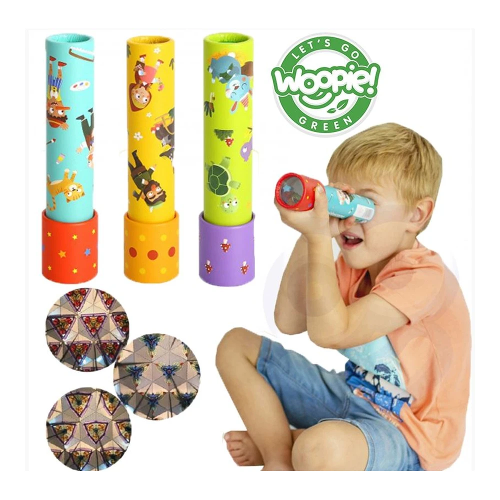 WOOPIE GREEN Kaleidoscope Colorful Telescope for Children Cartoon