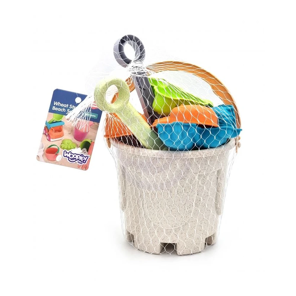 WOOPIE GREEN Sand Set with Bucket and Car 10 el. BIODEGRADABLE