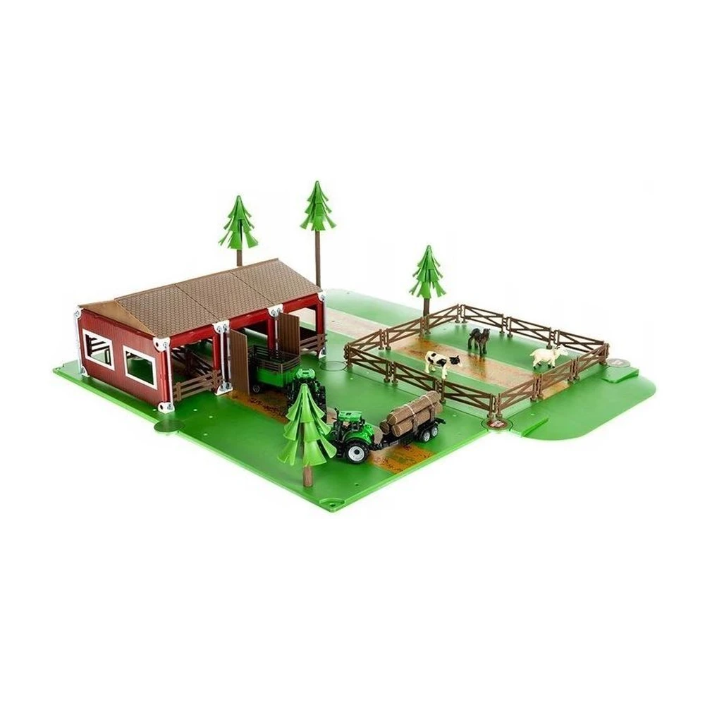 Set Farm with Animals Figures (102) + 2 Tractors WOOPIE