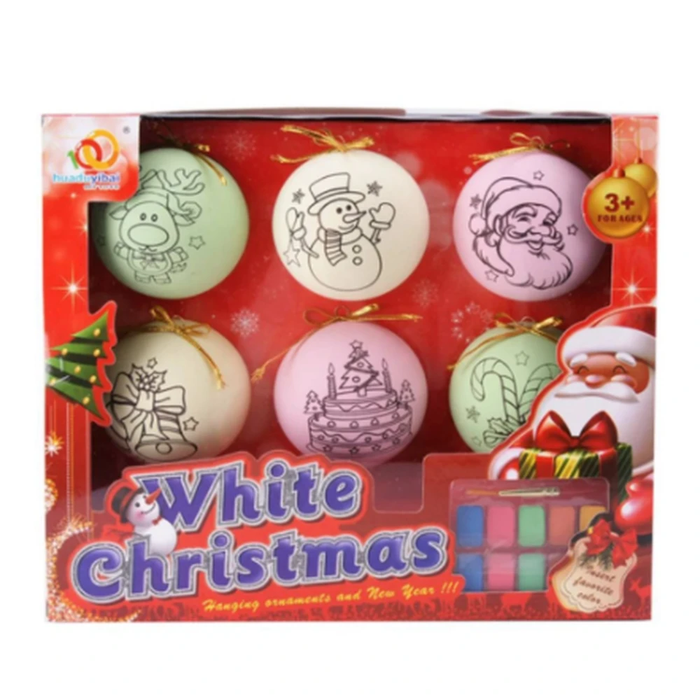 Set of Christmas Tree Ornaments for Painting