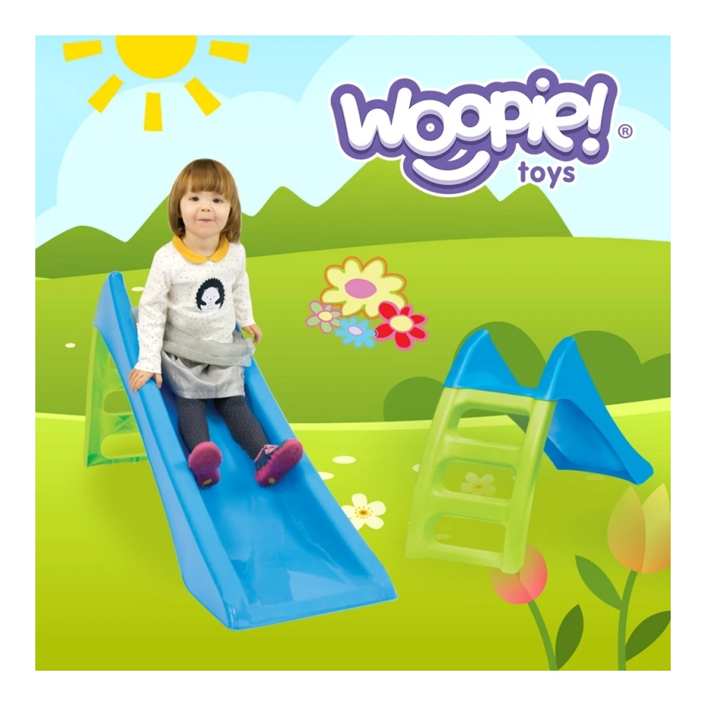 FEBER Garden Slide for children with water slide Fun Slide 116 cm Blue