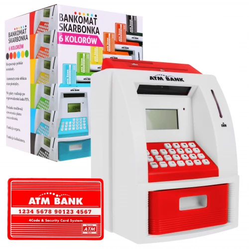 ATM Cash Machine Red