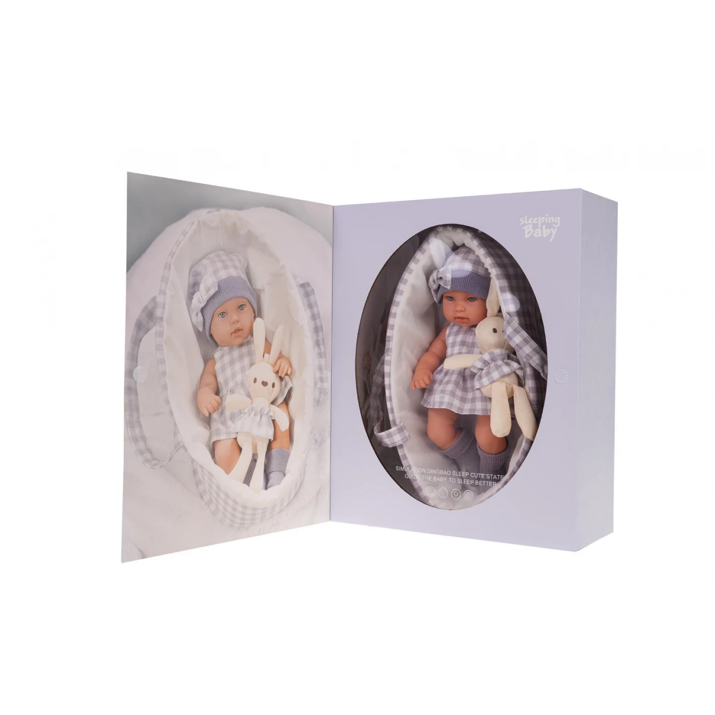 Real Baby Doll Lookalike + Purple Accessories Set