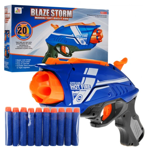 Soft Multi Bullet Gun Manual (Includes 20 Bullets) BLAZE STORM