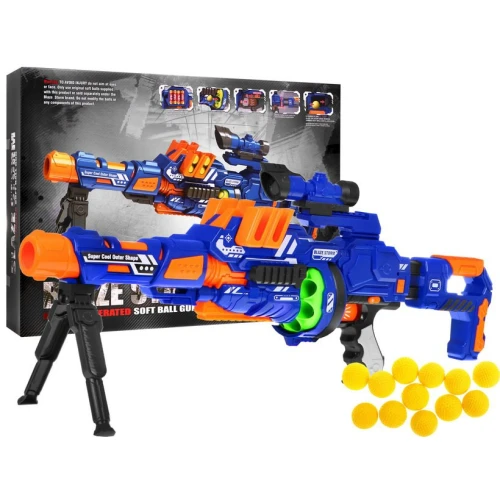 Automatic Battery Operated Soft Ball Gun (Includes 12 Soft Ball Bullets) BLAZE STORM